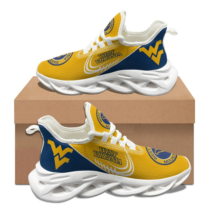 West Virginia Mountaineers Flex Control Sneakers 004 - Click Image to Close